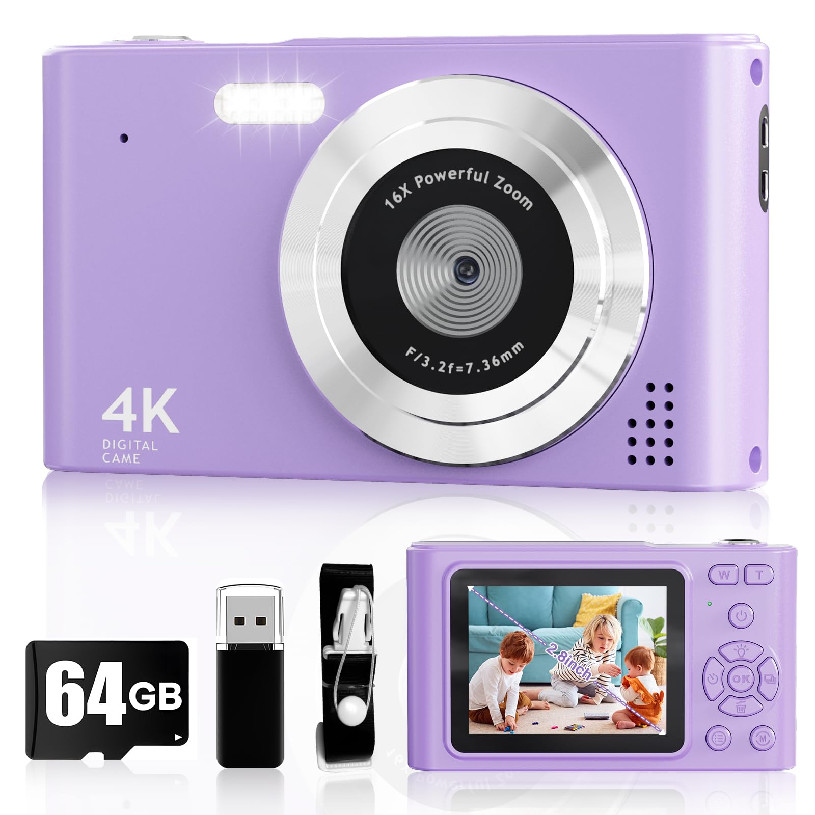 Amazon.com : Digital Camera, 44MP Full HD 1080P Point and Shoot